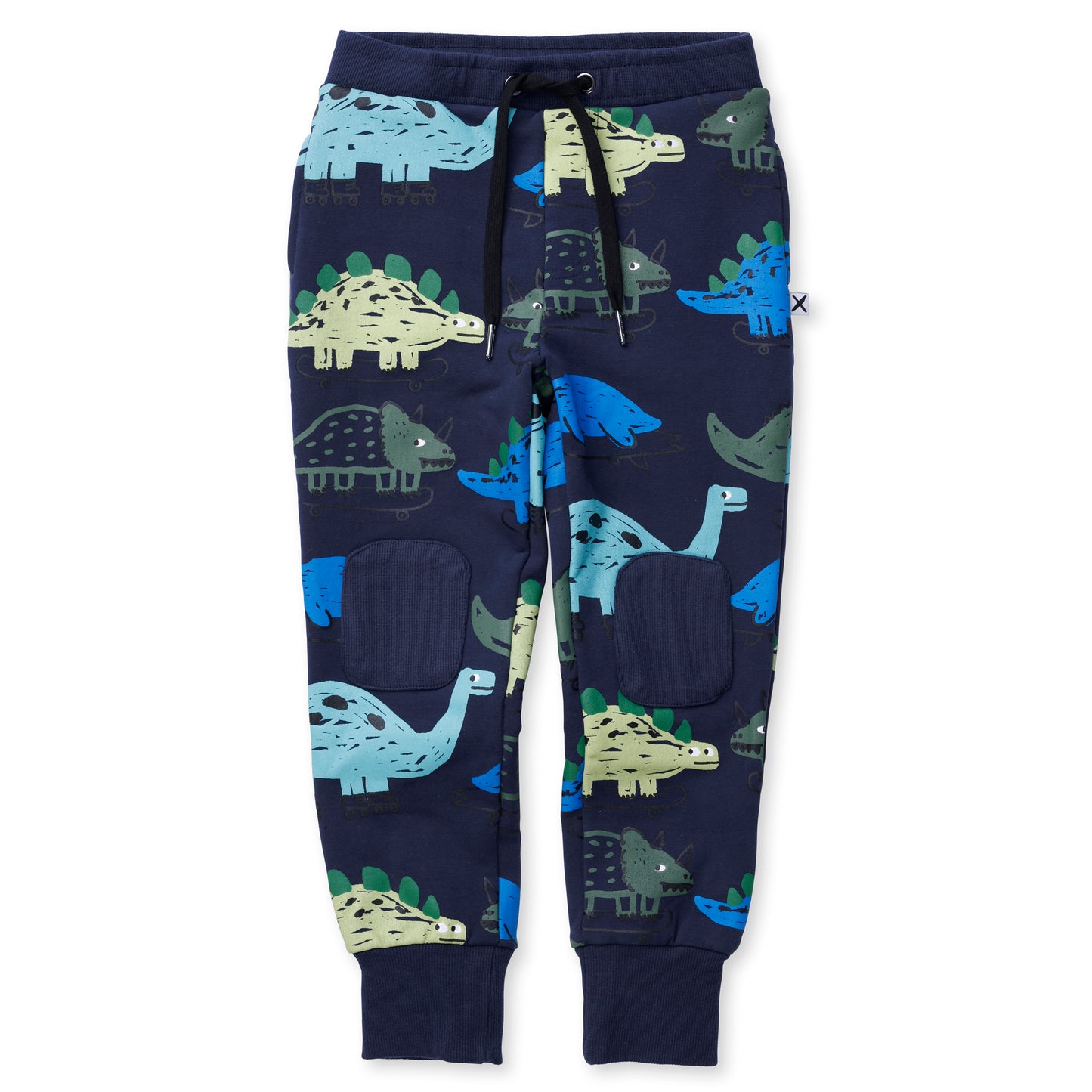 Minti Dino Rollers Furry Trackies Dark Blue