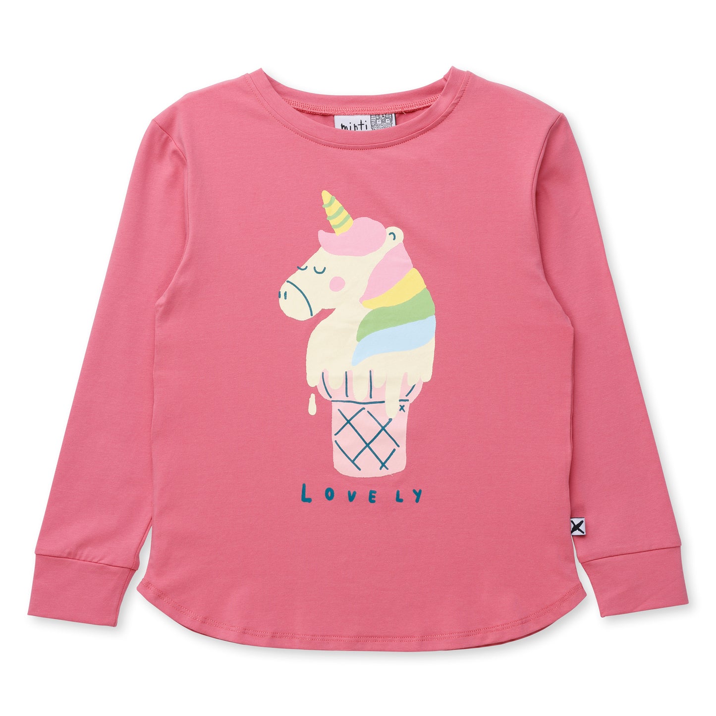 Minti Unicorn Icecream Tee Rose