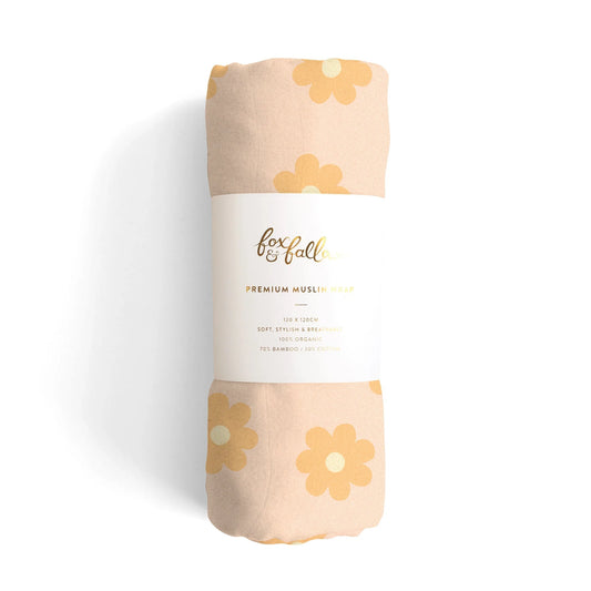 Fox & Fallow Daisy Chain Organic Muslin Wrap