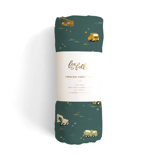 Fox & Fallow Trucks Organic Muslin Wrap