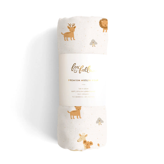 Fox & Fallow Welcome Party Organic Muslin Wrap