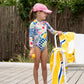 Minihaha Camille Print Long Sleeve Swimsuit