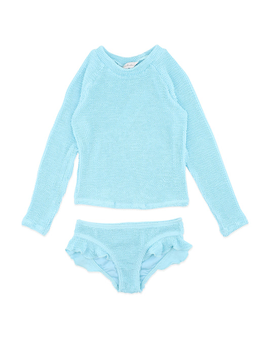 Minihaha Blue Fizz Crinkle Long Sleeve Rash Set