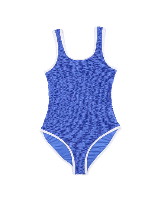 Minihaha Cobalt Blue/White Crinkle Swimsuit