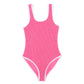 Minihaha Bubblegum/White Crinkle Swimsuit