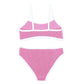 Minihaha Peony/White Crinkle Bikini
