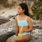 Minihaha Blue Fizz/White Crinkle Bikini