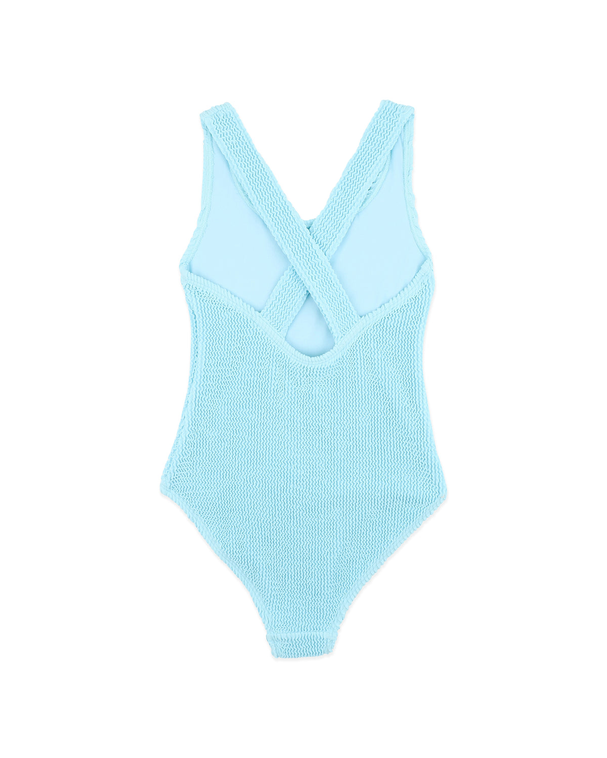Minihaha Blue Fizz Cross Back Crinkle Swimsuit