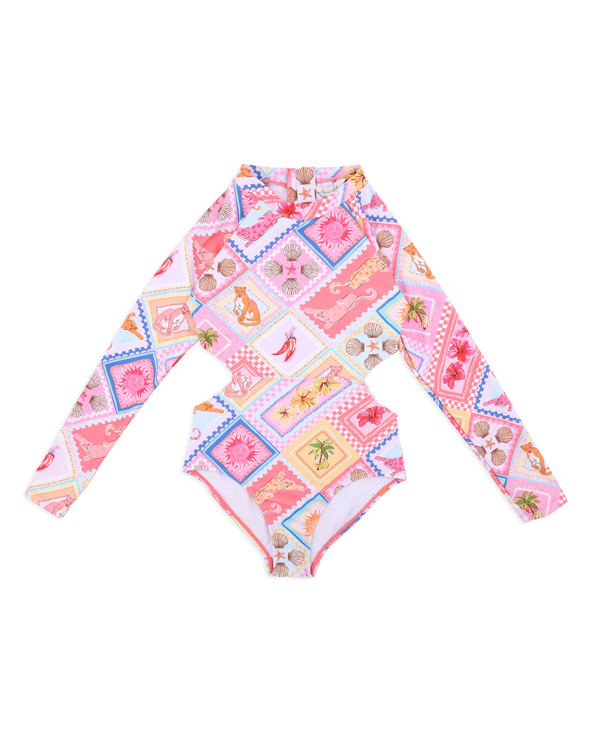Minihaha Astrid Long Sleeve Sunsuit | Swimsuit