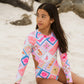 Minihaha Astrid Long Sleeve Sunsuit | Swimsuit