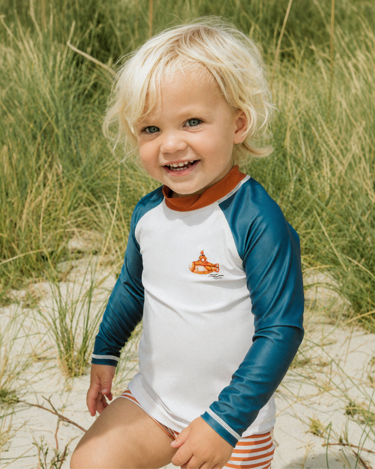 Minihaha Harvey Long Sleeve Rashie & Trunk Set