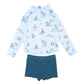 Minihaha Nikolai Long Sleeve Rashie & Trunk Set