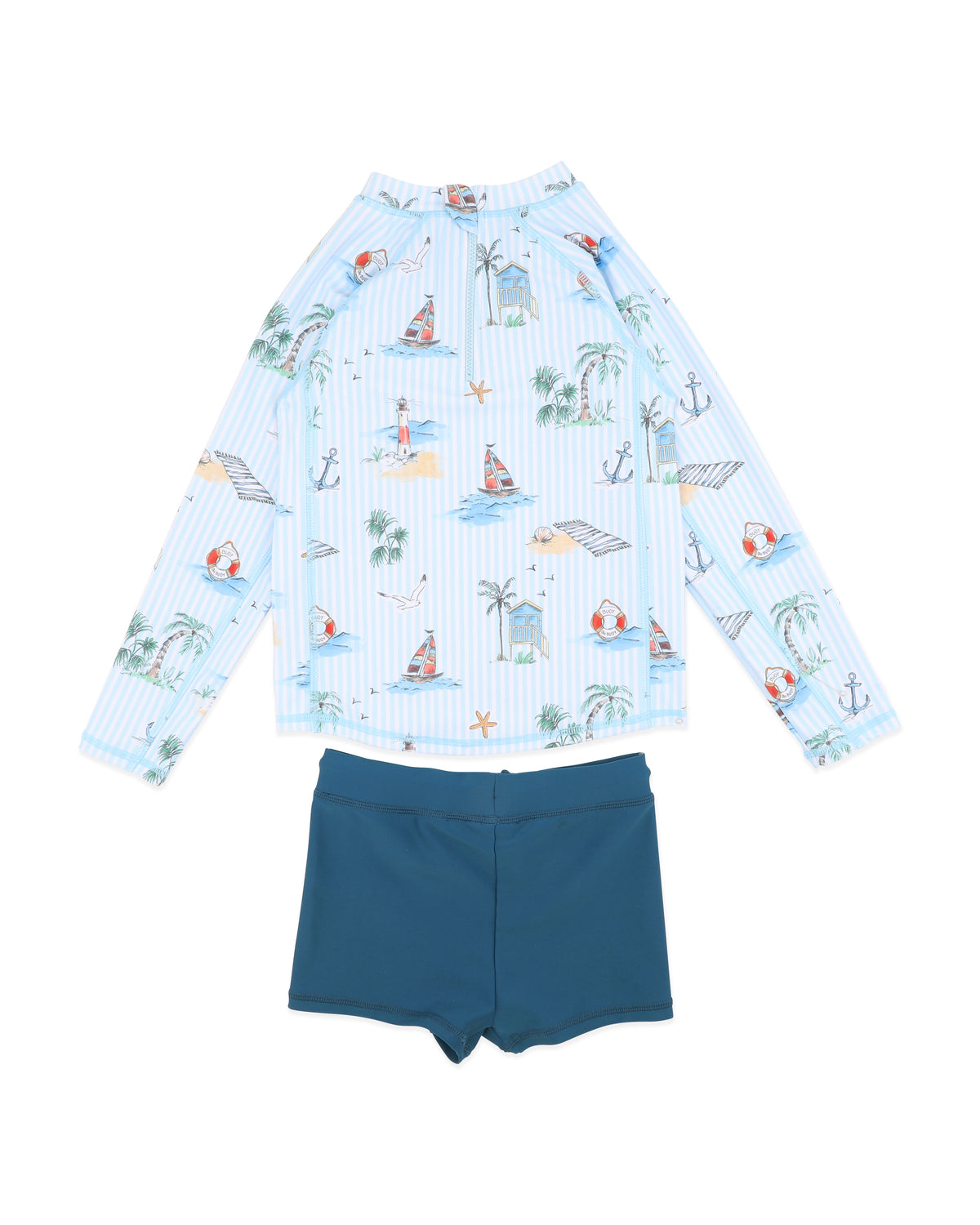 Minihaha Nikolai Long Sleeve Rashie & Trunk Set
