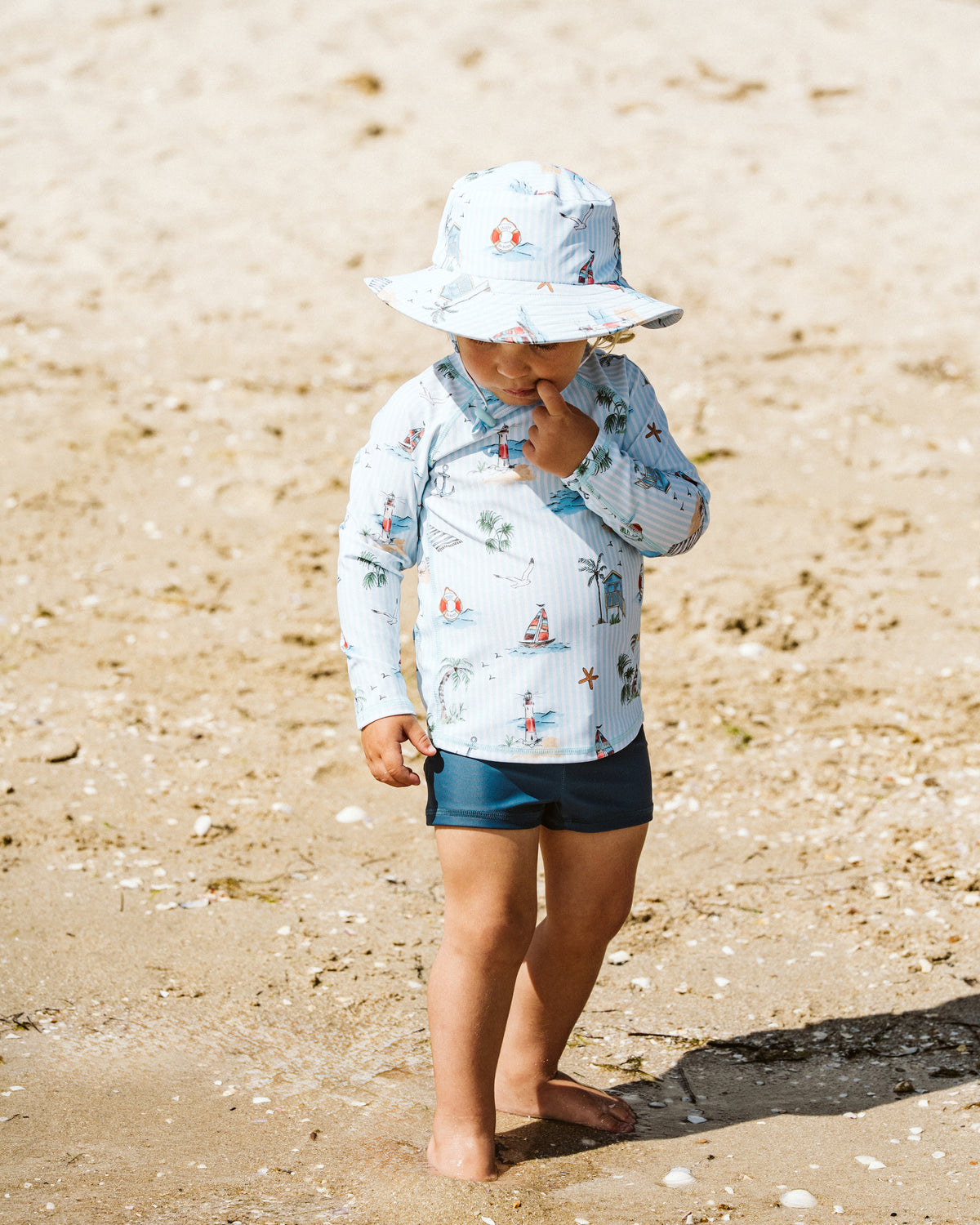 Minihaha Nikolai Long Sleeve Rashie & Trunk Set