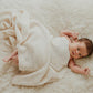 Over the Dandelions Merino Baby Blanket Ivory