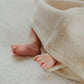 Over the Dandelions Merino Baby Blanket Ivory