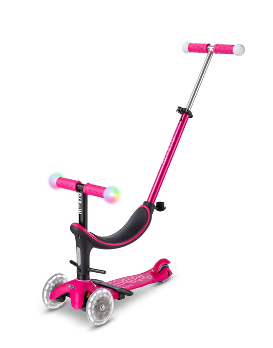 Micro Scooter Mini2Grow Deluxe Magic LED Scooter Pink