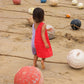 Grown Bubble Terry Towelling Dress Fiesta & Mauve