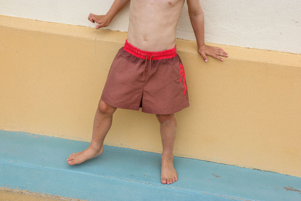 Grown Palm Tree Swim Shorts Teddy