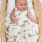 Babu Organic Muslin Swaddle Wrap NZ Forest Fantail