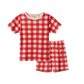 Nature Baby Shortie Pyjama Set Red Crispin Check