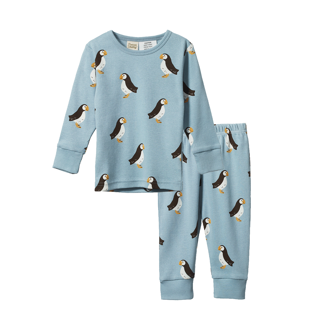 Nature Baby Long Sleeve Pyjama Set Puffin Print