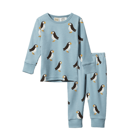 Nature Baby Long Sleeve Pyjama Set Puffin Print