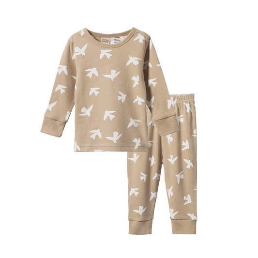Nature Baby Long Sleeve Pyjama Set Poet Print