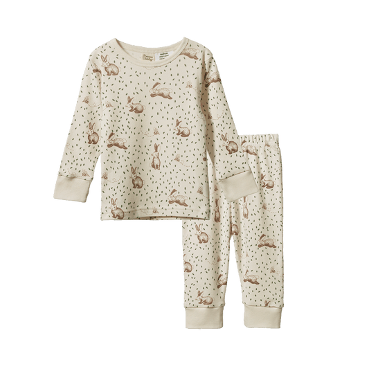 Nature Baby Long Sleeve Pyjama Set Rabbitty Print