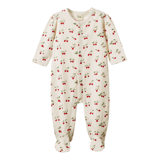 Nature Baby Lucy Suit Strawberry Blush Print