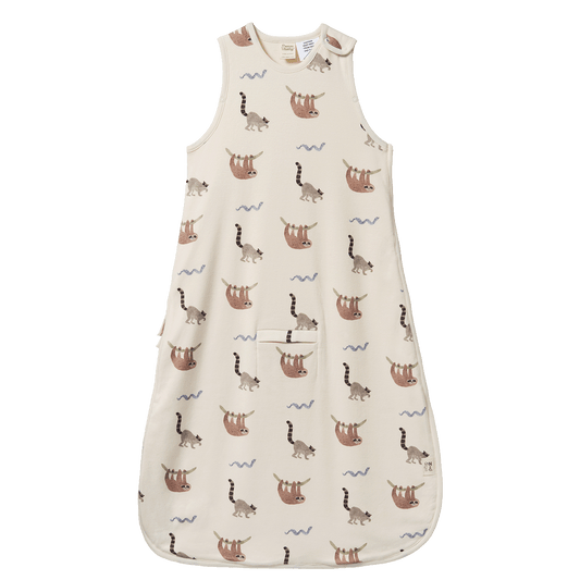 Nature Baby Organic Cotton Sleeping Bag Sloth Snuggle Print