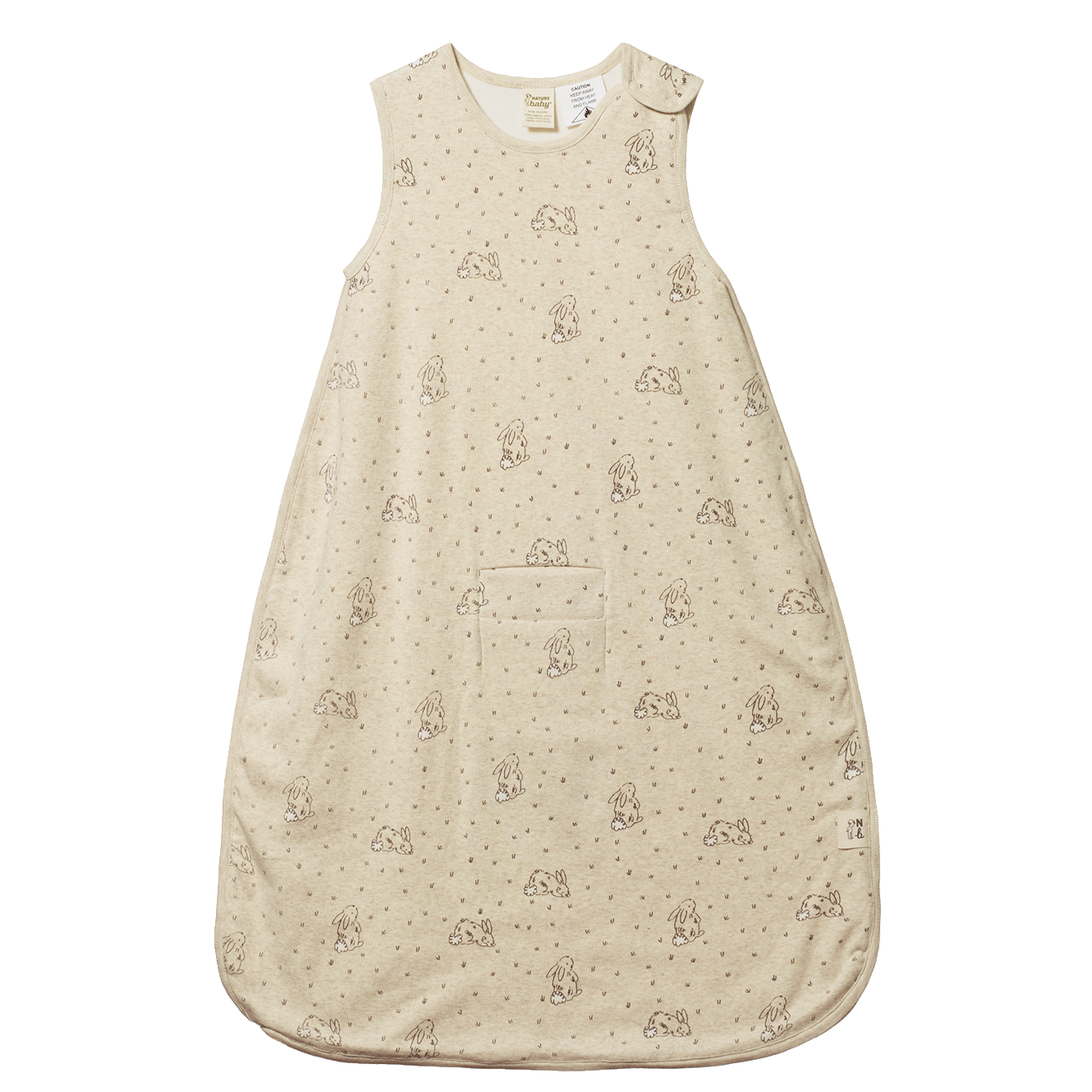 Nature Baby Organic Cotton & Merino Sleeping Bag Bramble Burrow Sleep Print