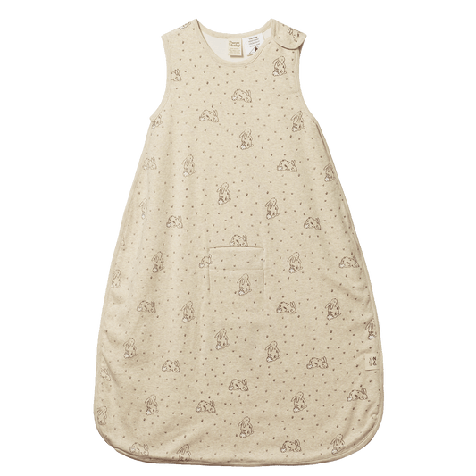 Nature Baby Organic Cotton & Merino Sleeping Bag Bramble Burrow Sleep Print