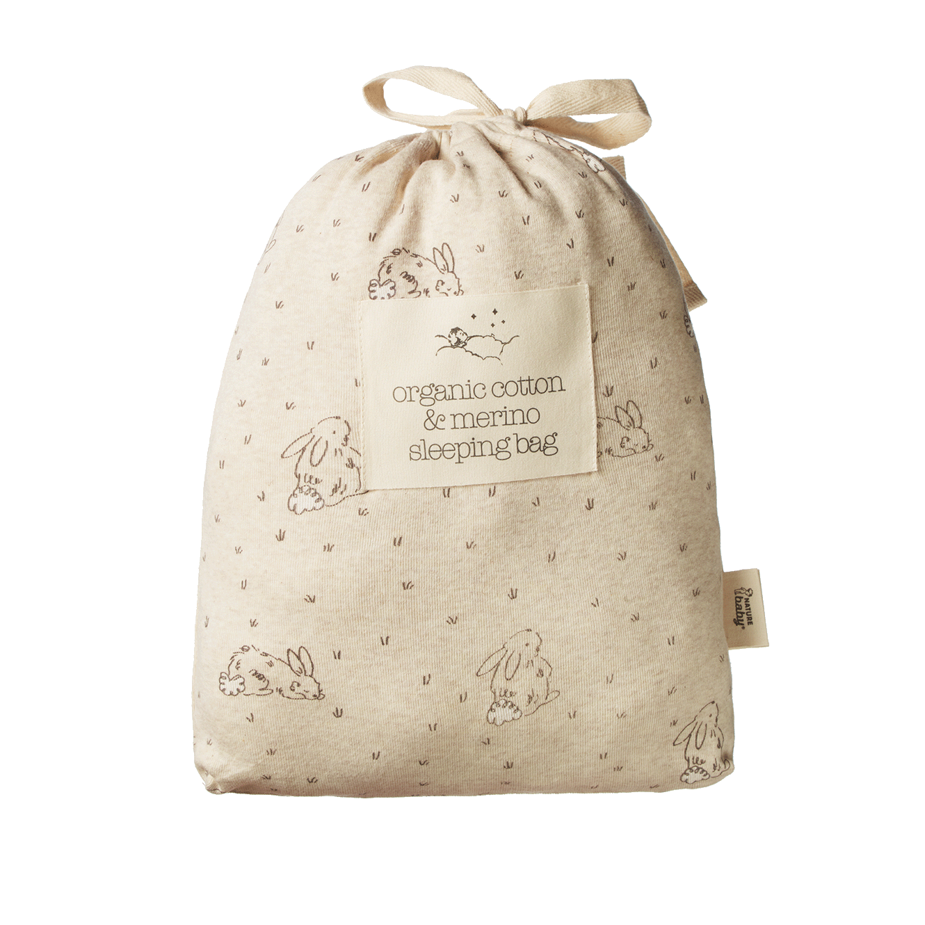 Nature Baby Organic Cotton & Merino Sleeping Bag Bramble Burrow Sleep Print
