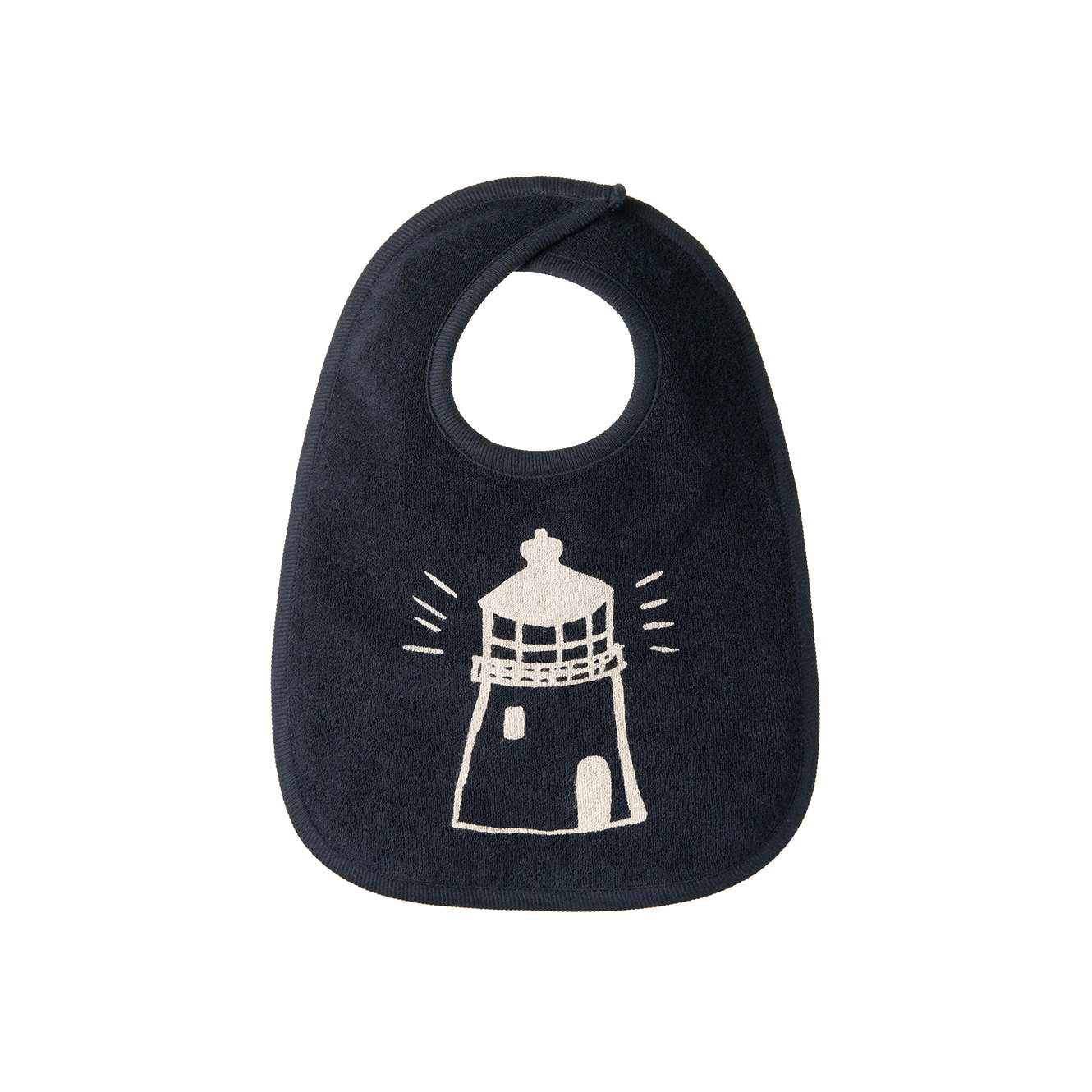 Nature Baby Reversible Bib Lighthouse Print