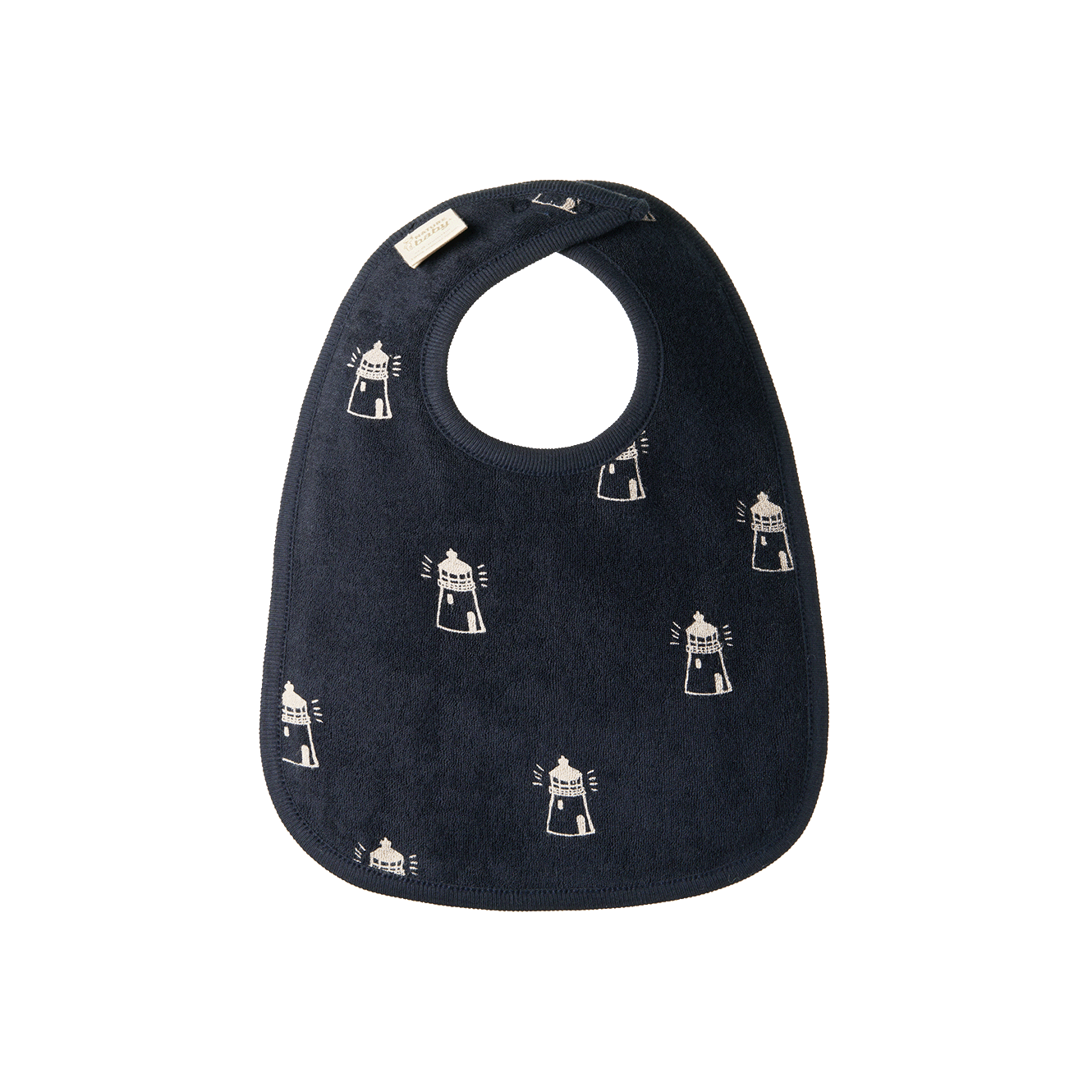 Nature Baby Reversible Bib Lighthouse Print