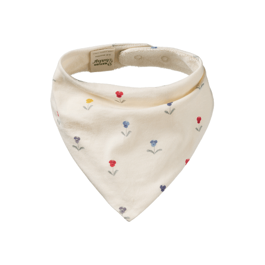 Nature Baby Triangle Bib Delphine Print
