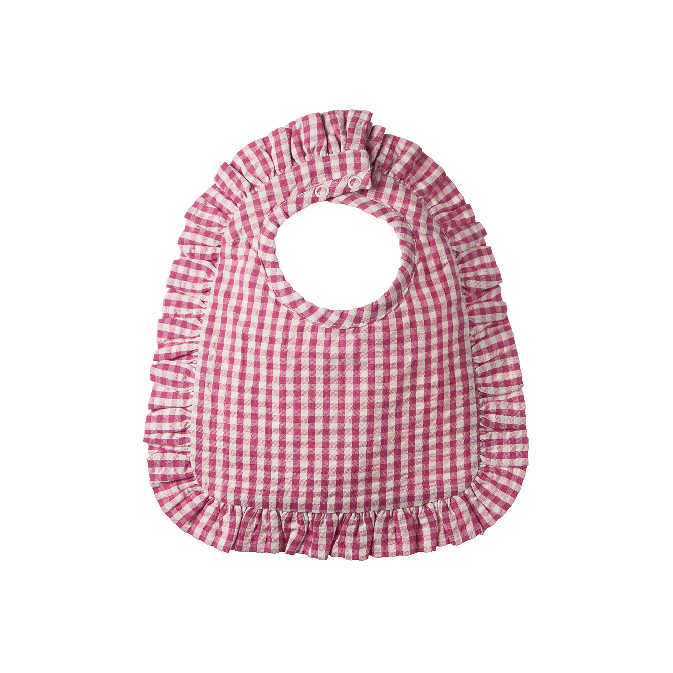 Nature Baby Hetty Ruffle Bib Jam Check