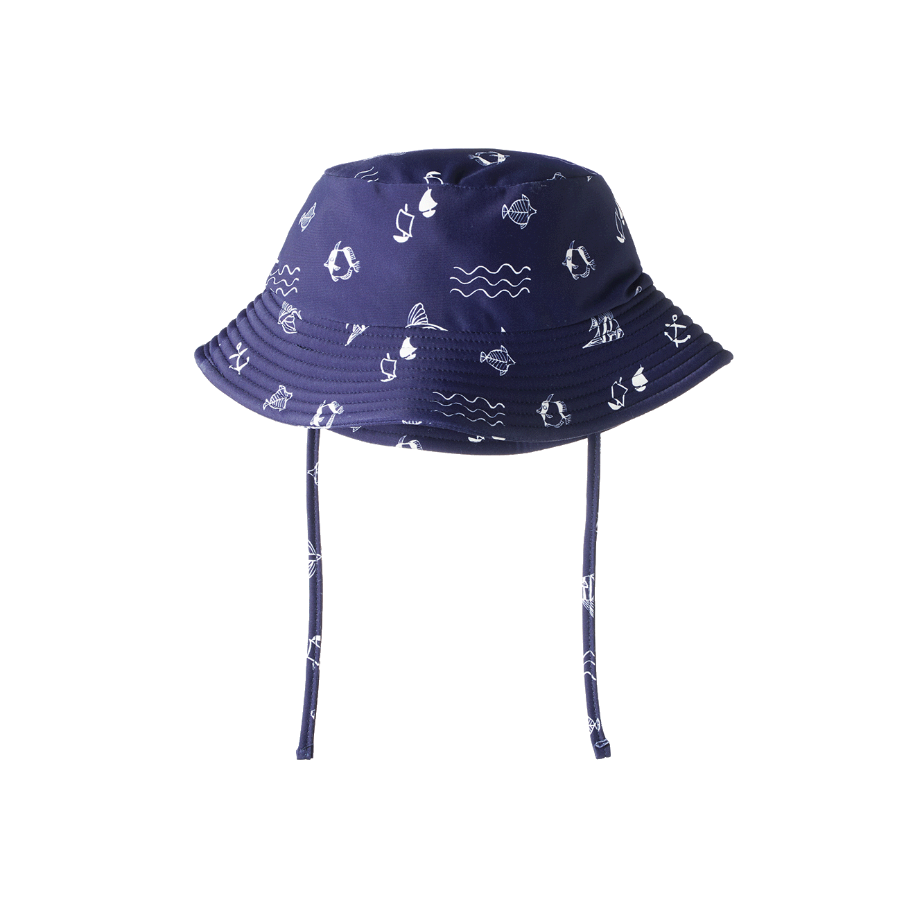 Nature Baby Splash Sunhat Atlantic Navy Print