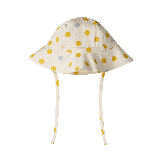 Nature Baby Crinkle Muslin Sunhat Summer Polka Dot Print