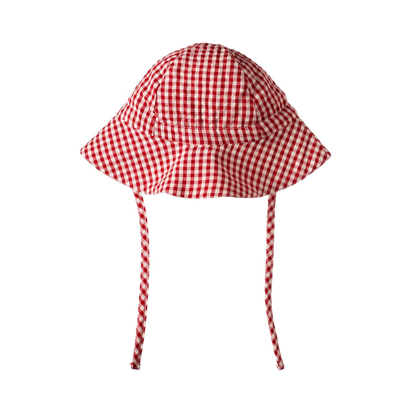 Nature Baby Gingham Sunhat Red Check
