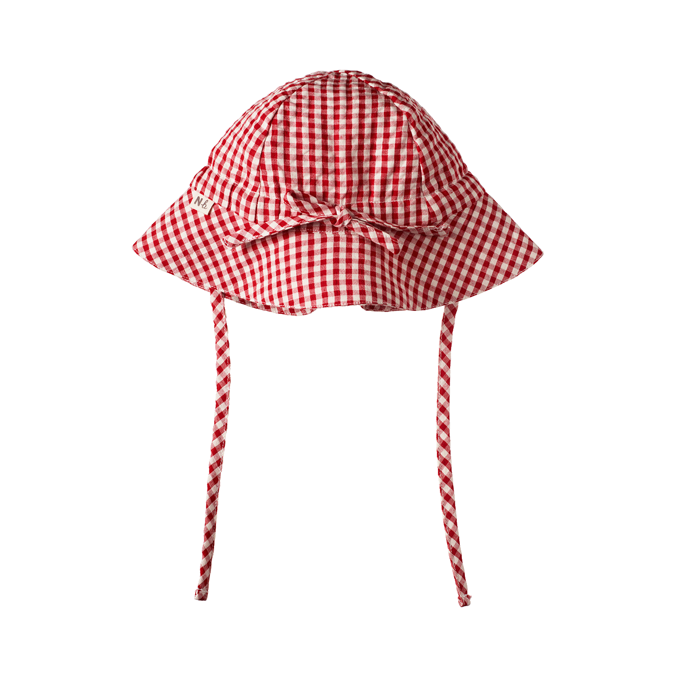 Nature Baby Gingham Sunhat Red Check