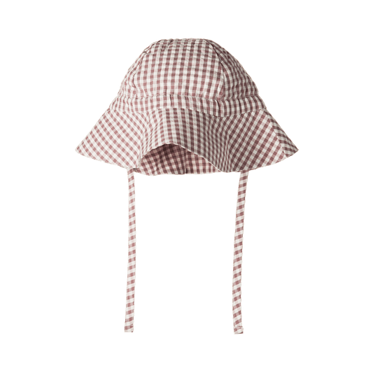 Nature Baby Gingham Sunhat Twilight Check