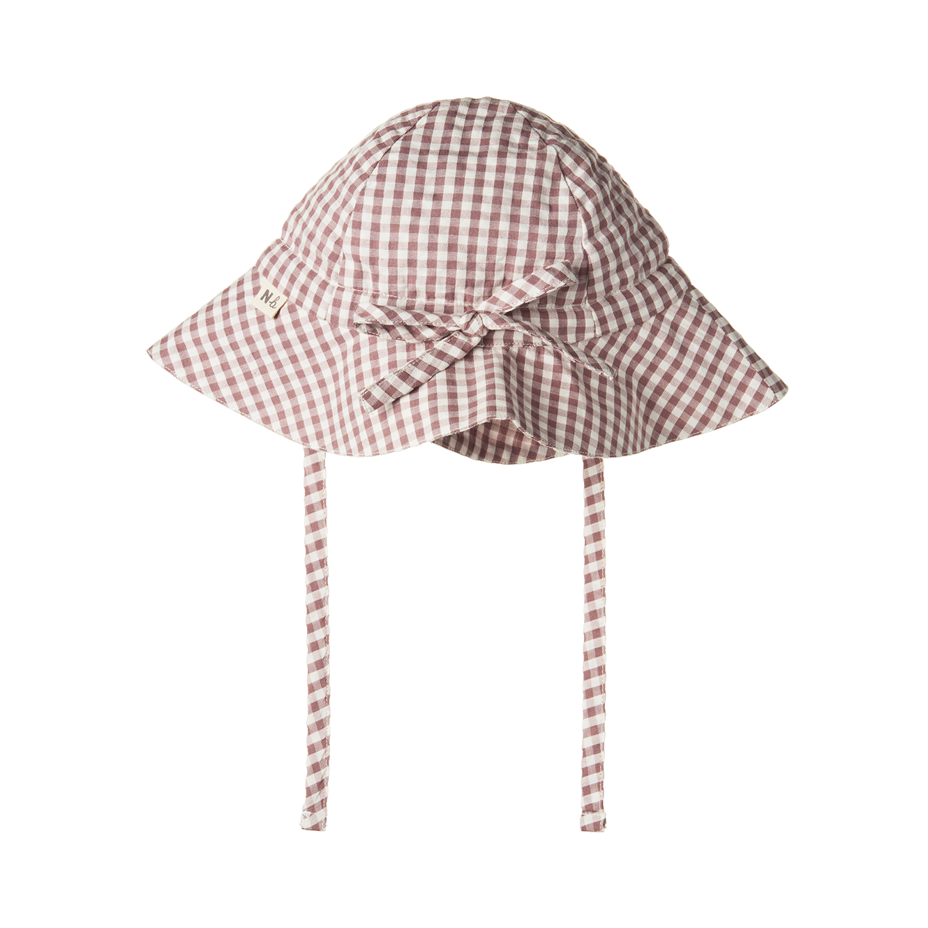 Nature Baby Gingham Sunhat Twilight Check