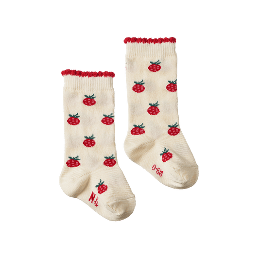 Nature Baby Organic Cotton Socks Raspberries