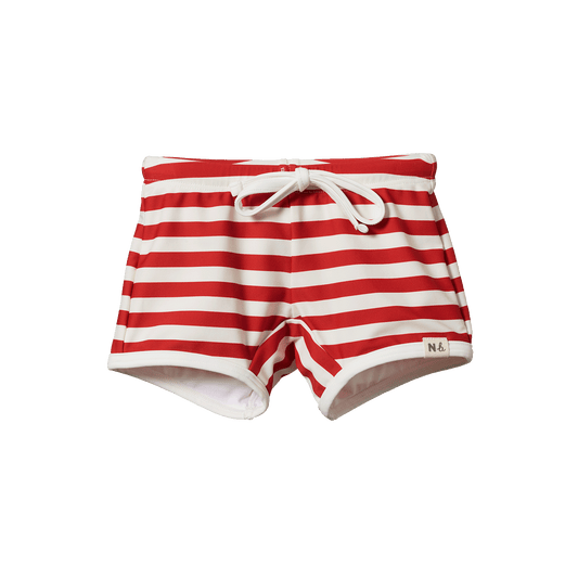 Nature Baby Splash Shorts Red Sea Stripe