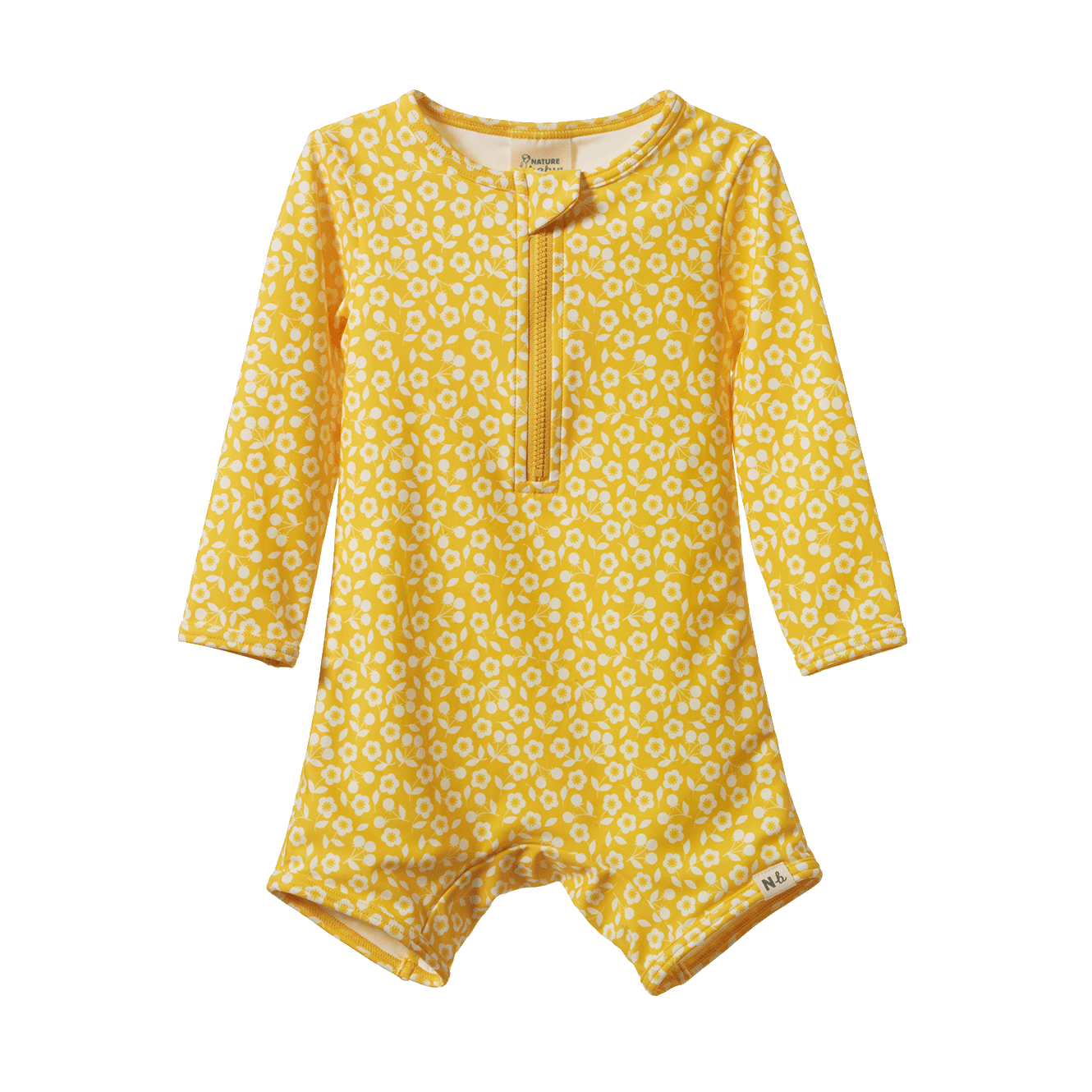 Nature Baby One Piece Bathing Trunks Kitchen Garden Freesia Print