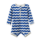 Nature Baby One Piece Bathing Trunks Waves Blue Print
