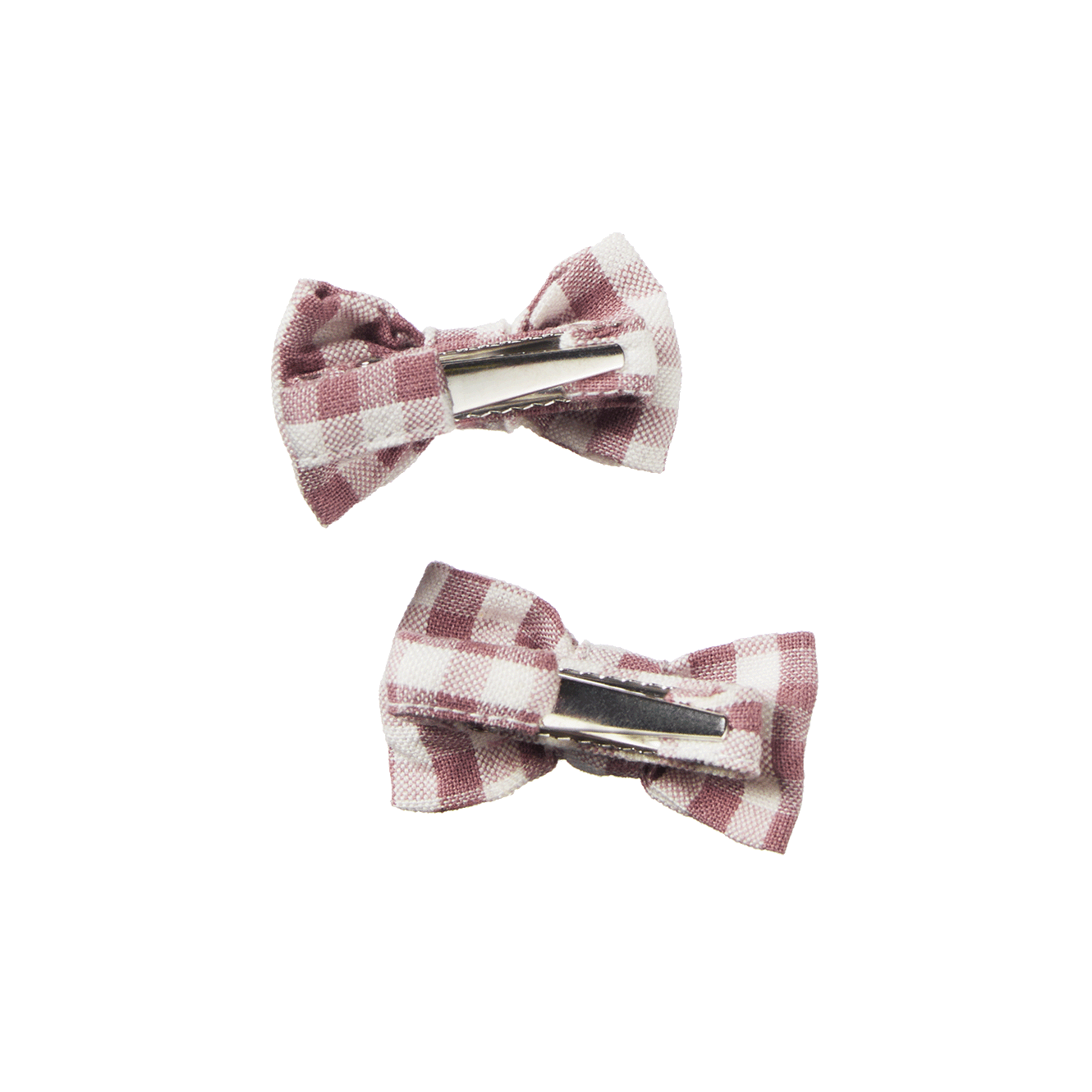 Nature Baby Bow Hair Clips Twilight Check 2 Pack