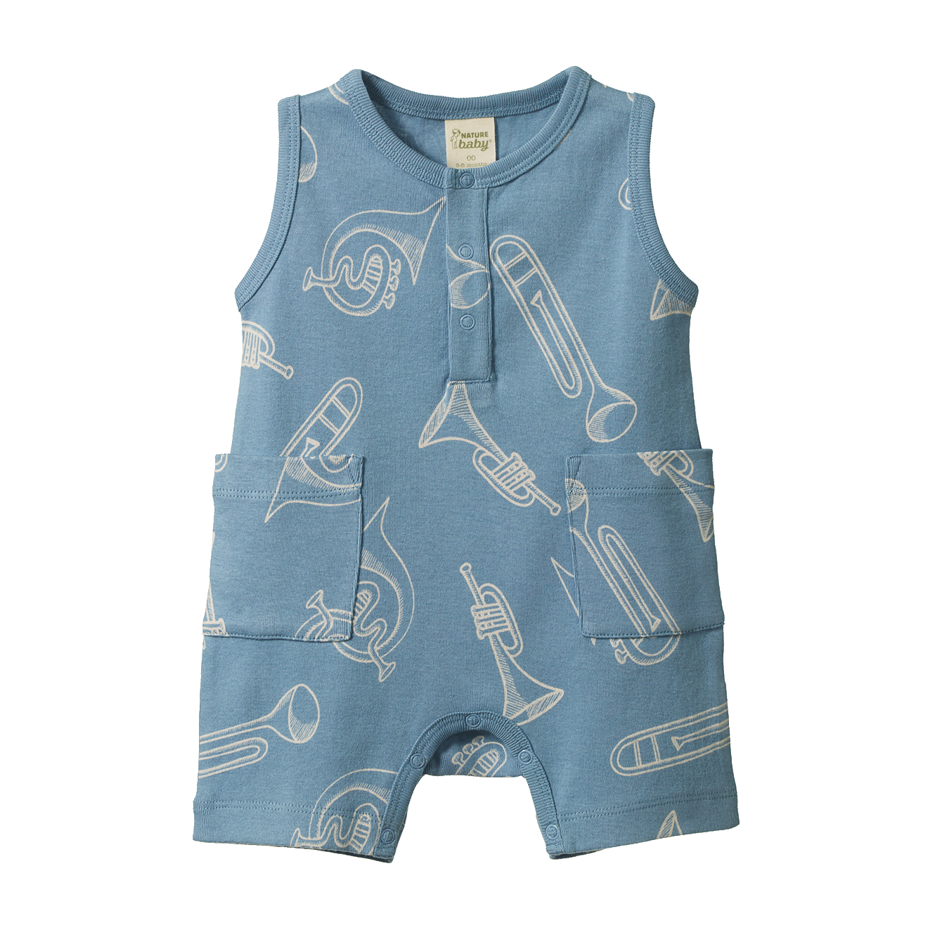 Nature Baby Camper Suit Jazz Print
